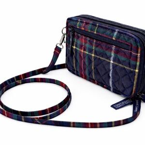 Vera Bradley Tartan Plaid RFID All-In-One Crossbody Wallet Purse